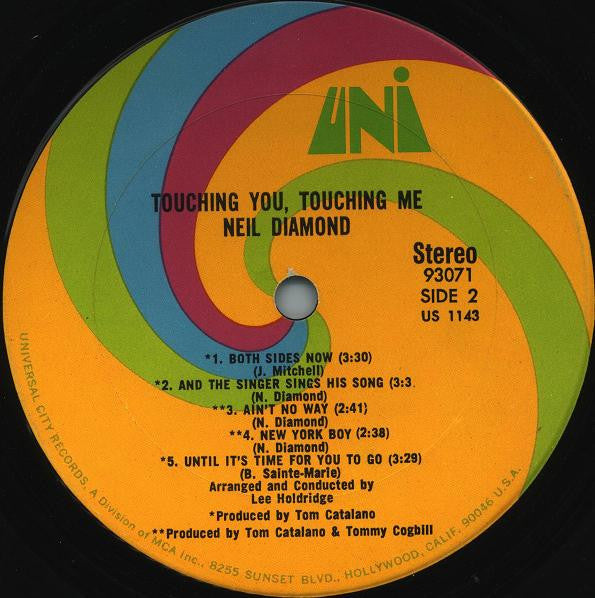 Neil Diamond : Touching You, Touching Me (LP, Album, RE)
