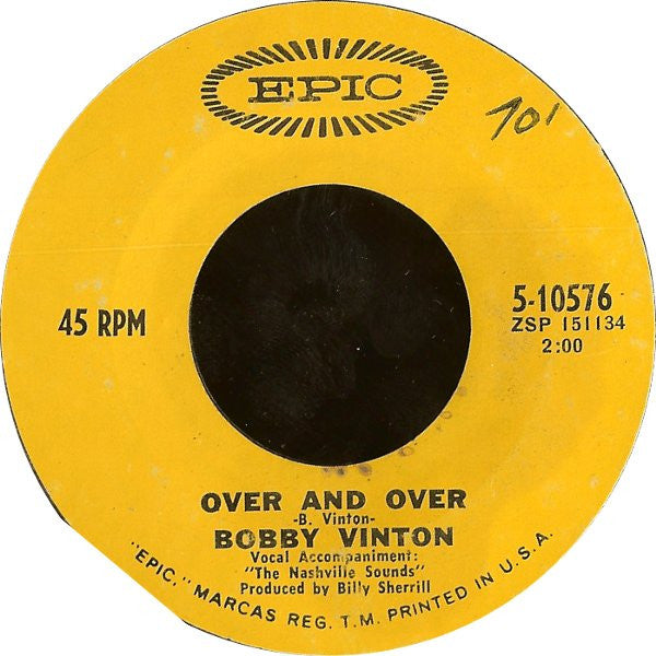 Bobby Vinton : My Elusive Dreams / Over And Over (7", Single, Pit)