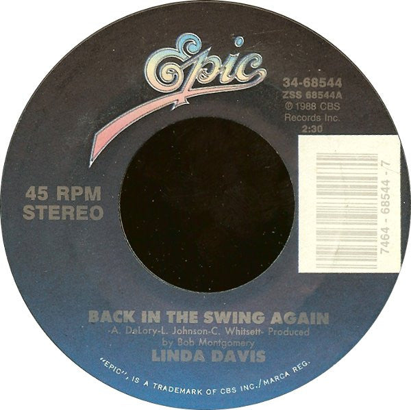 Linda Davis : Back In The Swing Again / All The Good One's Are Taken (7")