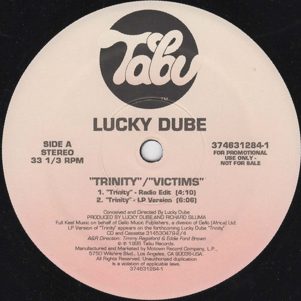 Lucky Dube : Trinity (12", Promo)