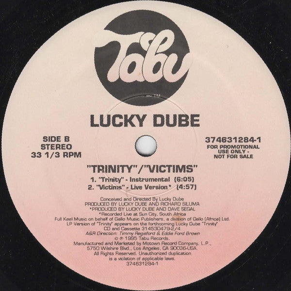 Lucky Dube : Trinity (12", Promo)