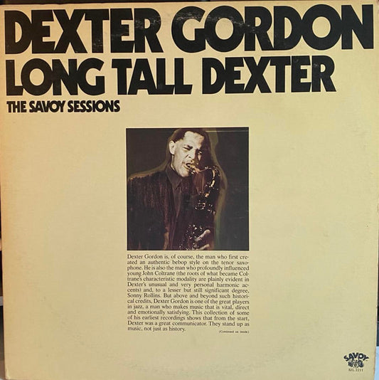 Dexter Gordon : Long Tall Dexter (2xLP, Comp, HuB)