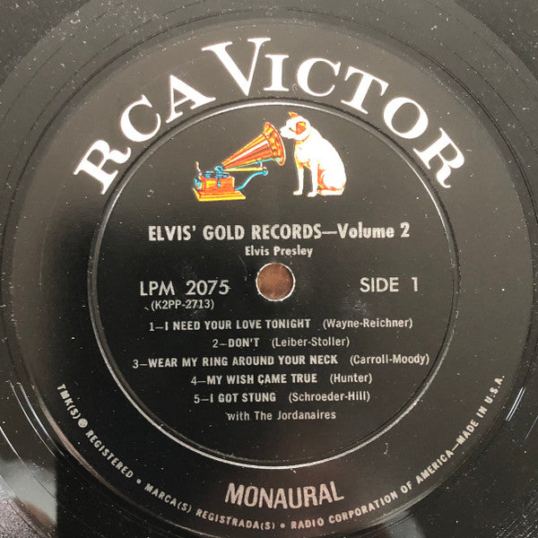 Elvis Presley : 50,000,000 Elvis Fans Can't Be Wrong (Elvis' Gold Records - Volume 2) (LP, Album, Comp, Mono, RE, Ind)