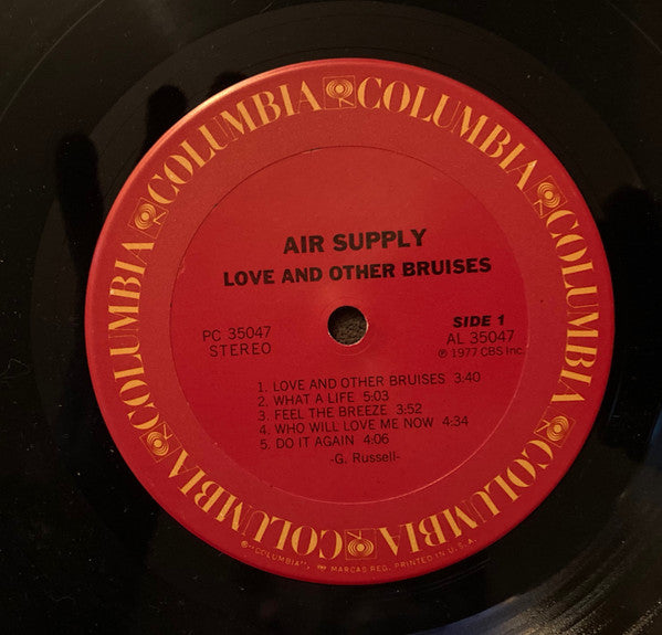 Air Supply : Love And Other Bruises (LP, Album, Ter)