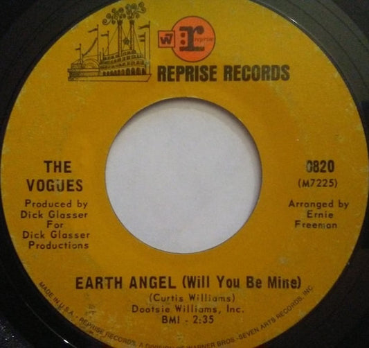 The Vogues : Earth Angel (Will You Be Mine) (7", Single, Ter)