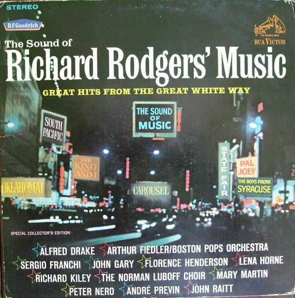 Various : The Sound Of Richard Rodgers' Music - Great Hits From The Great White Way (LP, Comp)