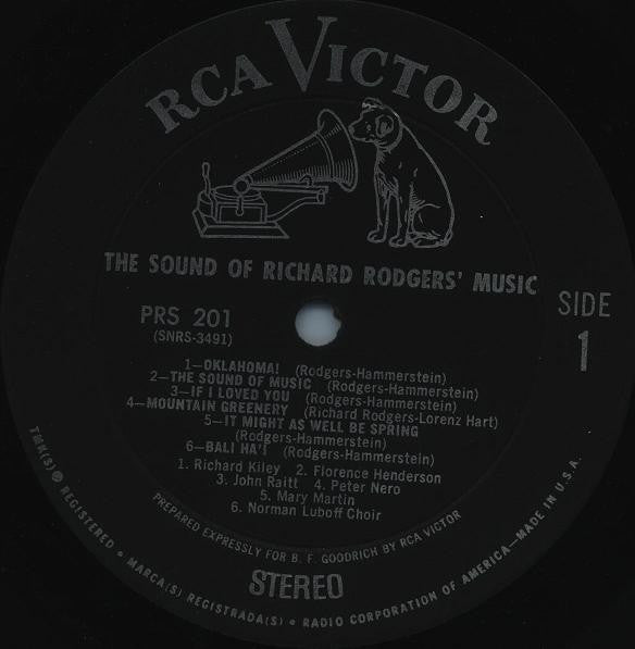 Various : The Sound Of Richard Rodgers' Music - Great Hits From The Great White Way (LP, Comp)