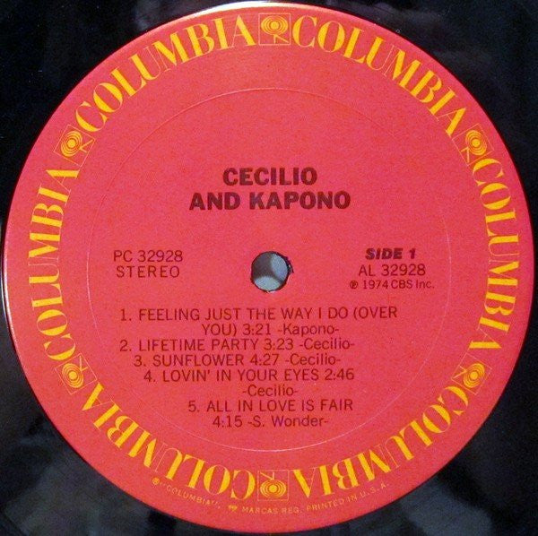 Cecilio & Kapono : Cecilio & Kapono (LP, Album, San)