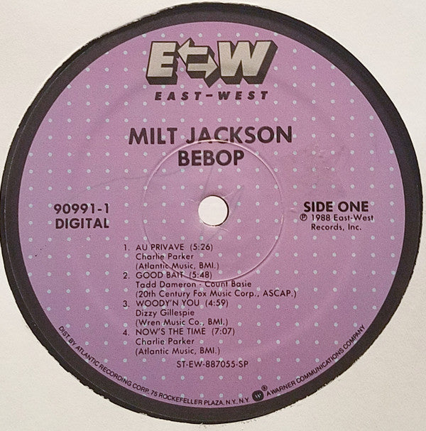 Milt Jackson : Bebop (LP, Album)