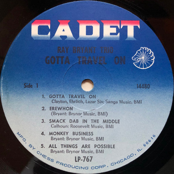 Ray Bryant Trio : Gotta Travel On (LP, Album, Mono)