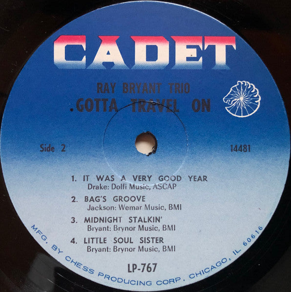 Ray Bryant Trio : Gotta Travel On (LP, Album, Mono)
