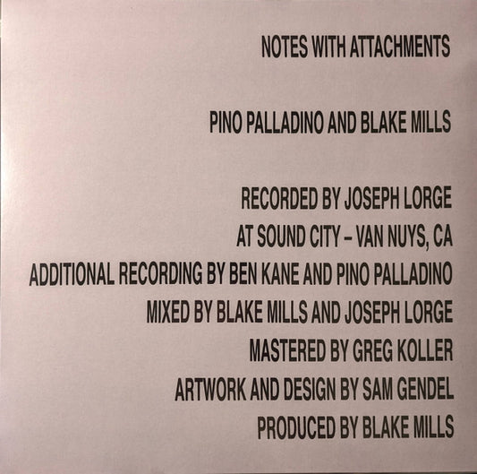 Pino Palladino And Blake Mills : Notes With Attachments (LP, Album, RP)
