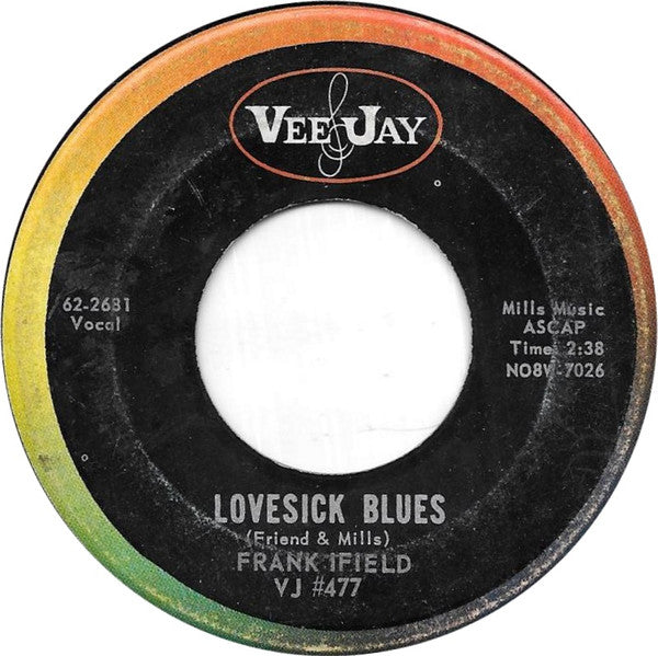 Frank Ifield : Lovesick Blues (7", Single)