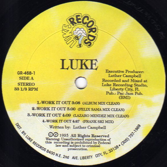 Luke : Work It Out (12")