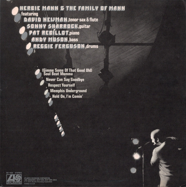 Herbie Mann : Hold On, I'm Comin' (LP, Album, Gat)