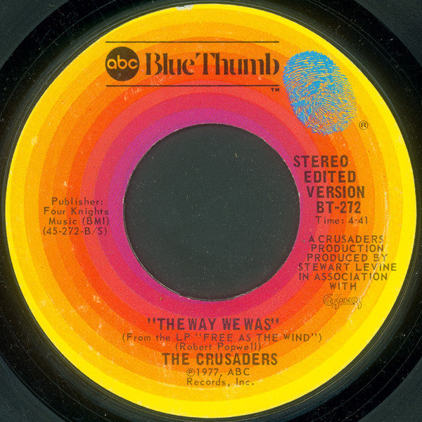 The Crusaders : Feel It (7")