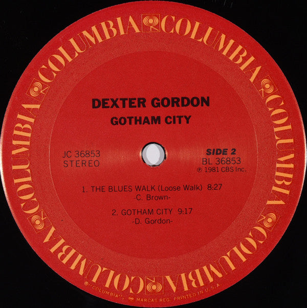 Dexter Gordon : Gotham City (LP, Album, Pit)