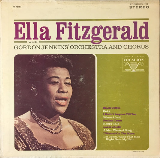 Ella Fitzgerald With Gordon Jenkins' Orchestra And Chorus* : Ella Fitzgerald With Gordon Jenkins' Orchestra And Chorus (LP, Comp, Abr)