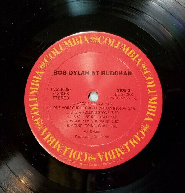 Bob Dylan : Bob Dylan At Budokan (2xLP, Album, RE, Car)