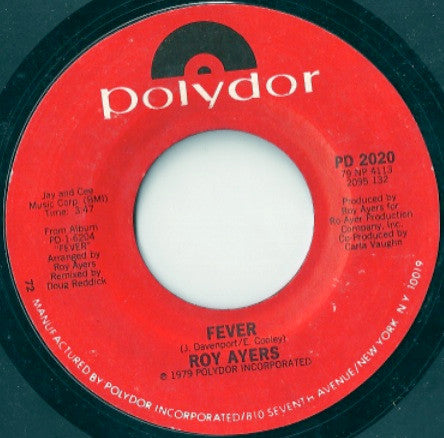 Roy Ayers : Fever / I Wanna Feel It (I Wanna Dance) (7")