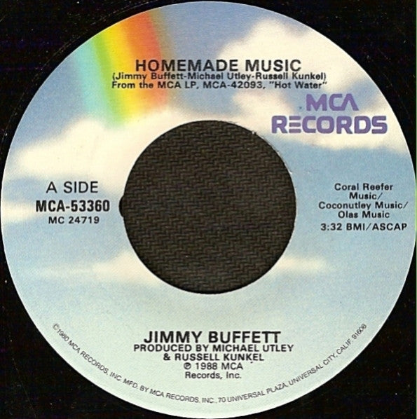 Jimmy Buffett : Homemade Music (7", Glo)