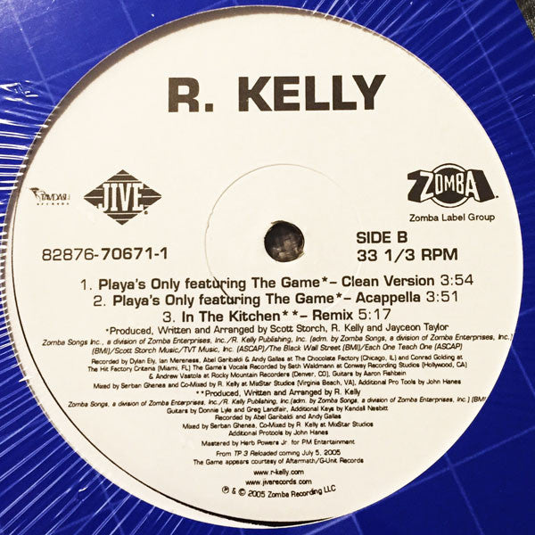 R. Kelly : Playa's Only (12", Single)