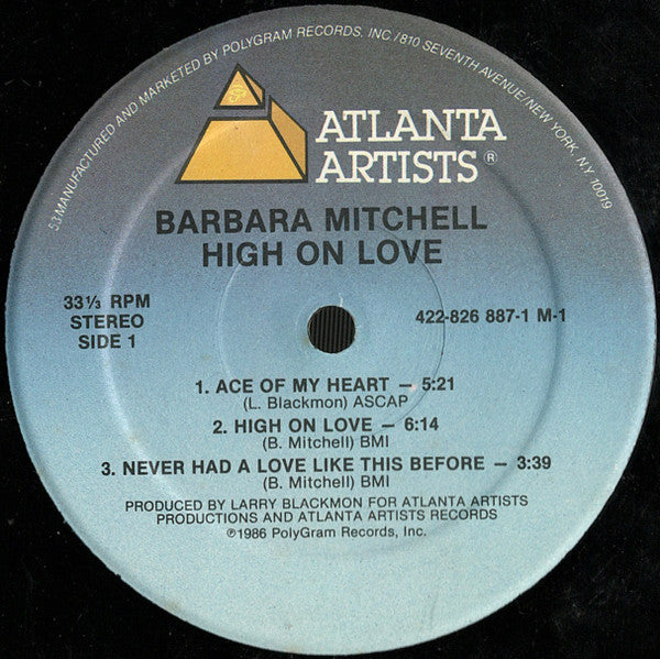 Barbara Mitchell : High On Love (LP, Album)