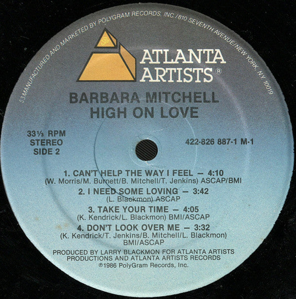 Barbara Mitchell : High On Love (LP, Album)