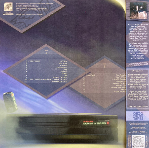 Luxury Elite, SAINT PEPSI : Late Night Delight (LP, Album, Dlx, Ltd, Blu)