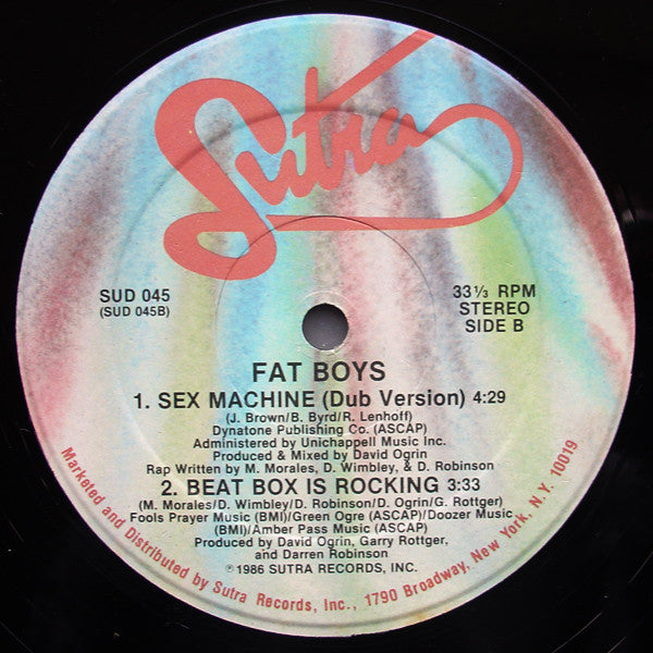 Fat Boys : Sex Machine (12")