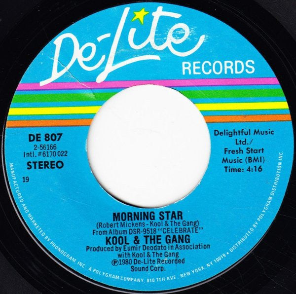 Kool & The Gang : Celebration / Morning Star (7", Styrene, 19 )