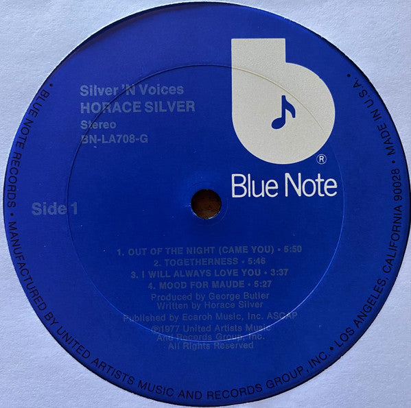 Horace Silver : Silver 'N Voices (LP, Album, Ter)