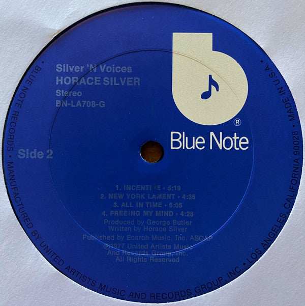 Horace Silver : Silver 'N Voices (LP, Album, Ter)