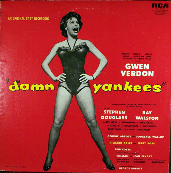 Gwen Verdon, Stephen Douglass, Ray Walston : Damn Yankees (An Original Cast Recording) (LP, Album, RE, Ind)