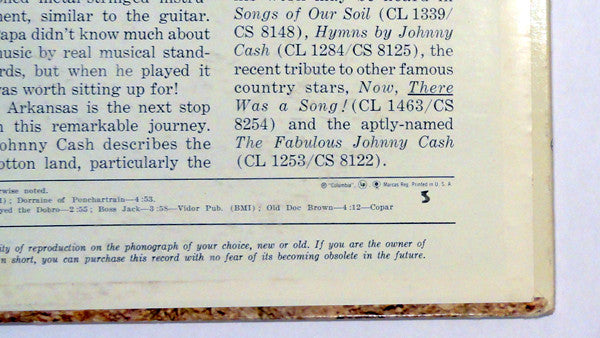Johnny Cash : Ride This Train (LP, Album, Mono)