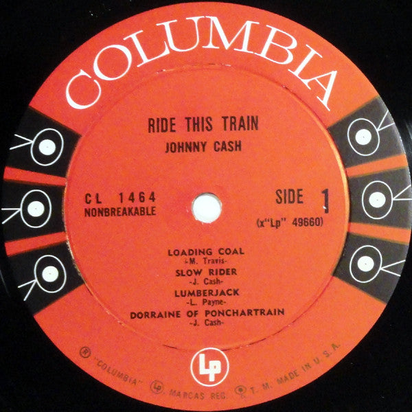 Johnny Cash : Ride This Train (LP, Album, Mono)