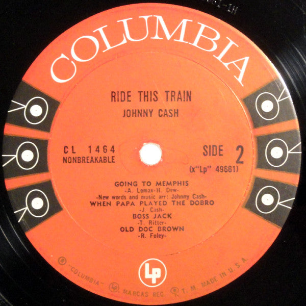 Johnny Cash : Ride This Train (LP, Album, Mono)