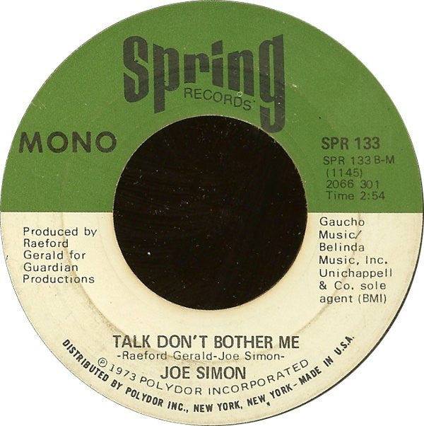 Joe Simon : Step By Step (7", Mono)
