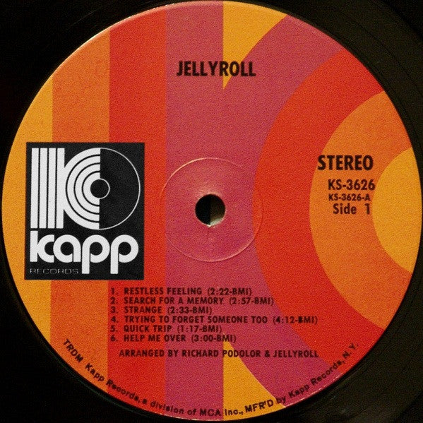 Jellyroll : Jellyroll (LP, Album, Ora)