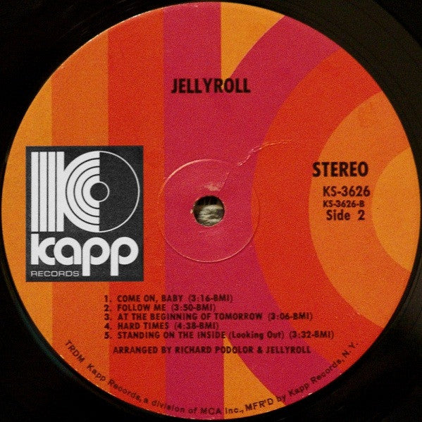 Jellyroll : Jellyroll (LP, Album, Ora)