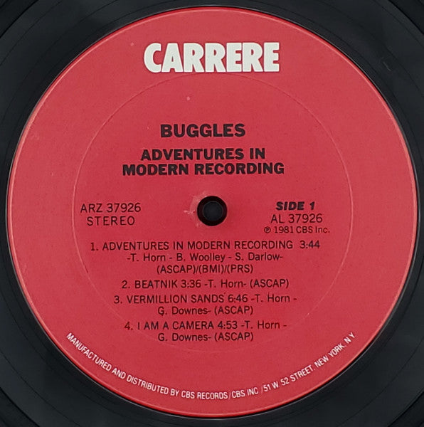 Buggles* : Adventures In Modern Recording (LP, Album, Car)