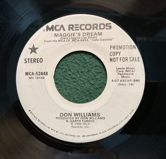 Don Williams (2) : Maggie's Dream (7", Promo)