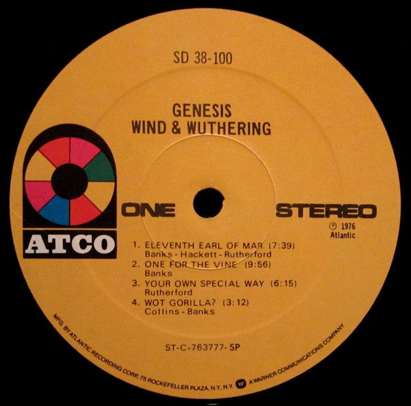 Genesis : Wind & Wuthering (LP, Album, RE, SP )