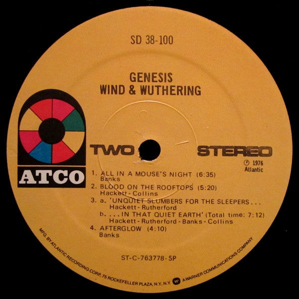 Genesis : Wind & Wuthering (LP, Album, RE, SP )