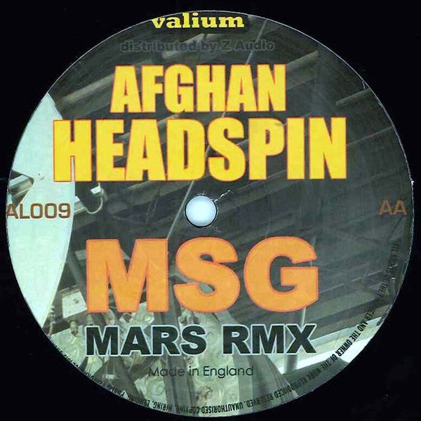 Afghan Headspin : MSG (12")
