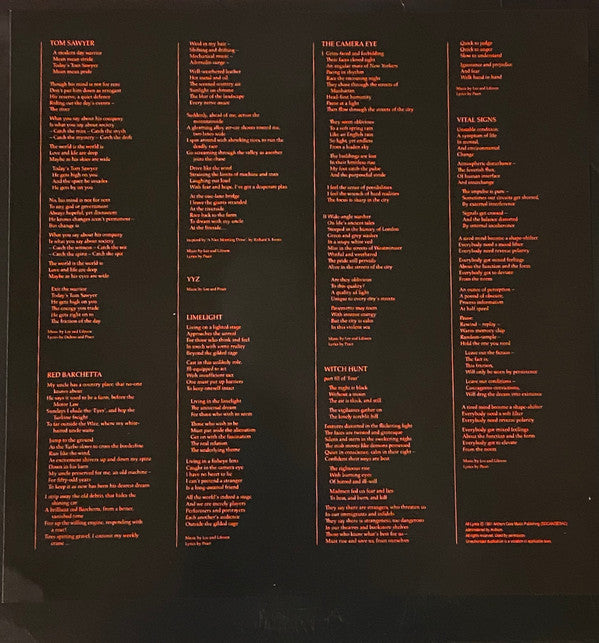 Rush : Moving Pictures (LP, Album, Ltd, RE, RM, Red)