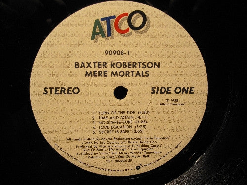 Baxter Robertson : Mere Mortals (LP, Album)