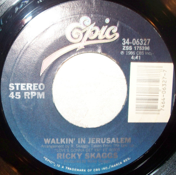 Ricky Skaggs : Love's Gonna Get You Someday (7", Styrene, Car)