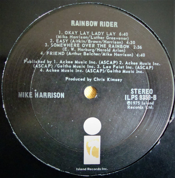 Mike Harrison (2) : Rainbow Rider (LP, Album)