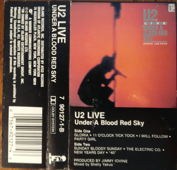 U2 : Under A Blood Red Sky (Live)  (Cass, MiniAlbum, RE, Dol)